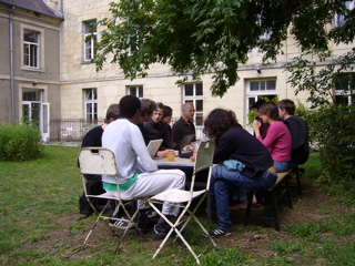 Meeting in the inner court